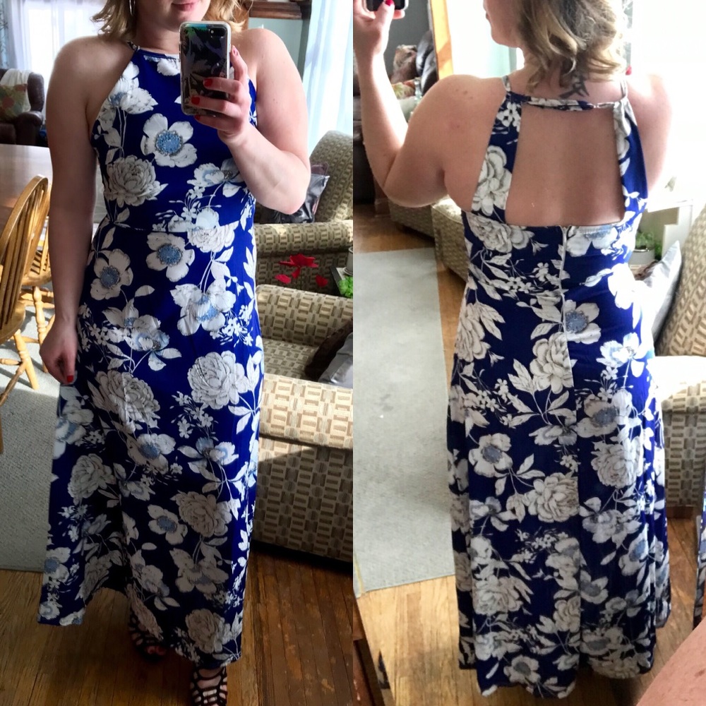 Gorgeous Blue Floral Dress